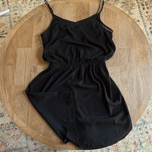 ✨EUC✨ EXPRESS BLOUSON CINCHED WAIST MINI DRESS in BLACK SZ XS